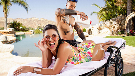 MonsterCurves – Monica Sage Poolside Pawg