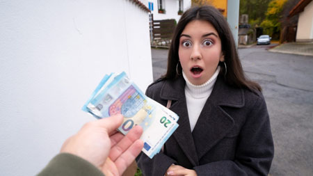 PublicAgent – Petite house cleaner Katty West loves to suck