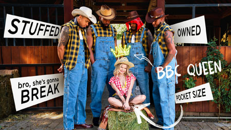 ExxxtraSmall – Coco Lovelock vs Four Big Black Cocks